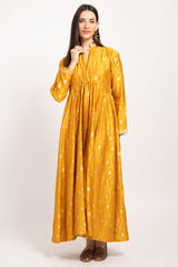 Rayan Silk Yellow And Gold Set