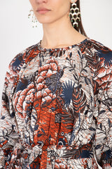 Cardinal Cotton Midi Dress