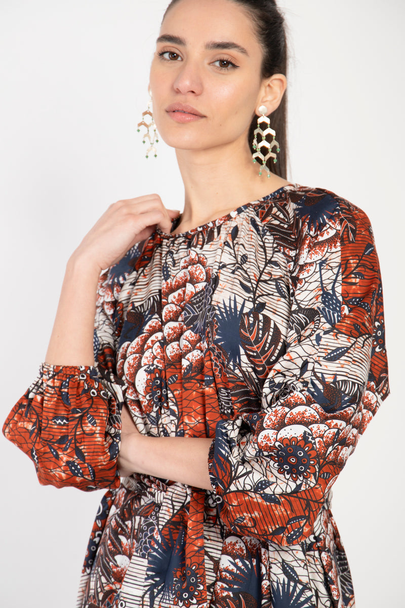 Cardinal Cotton Midi Dress