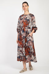 Cardinal Cotton Midi Dress