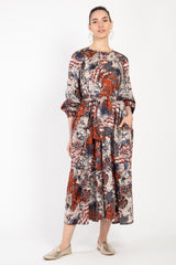Cardinal Cotton Midi Dress
