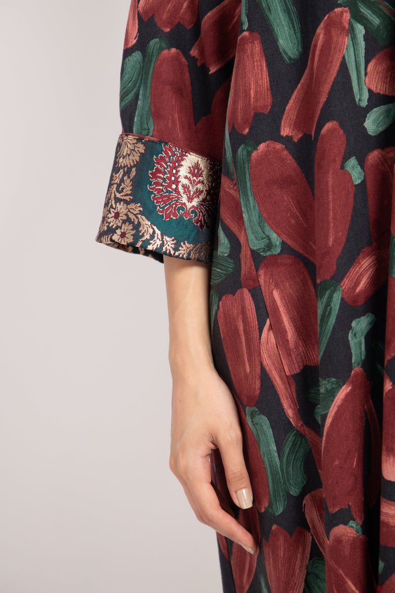 Mayssoun Cotton Printed Tulips Dress