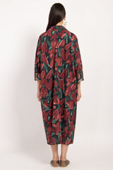 Mayssoun Cotton Printed Tulips Dress