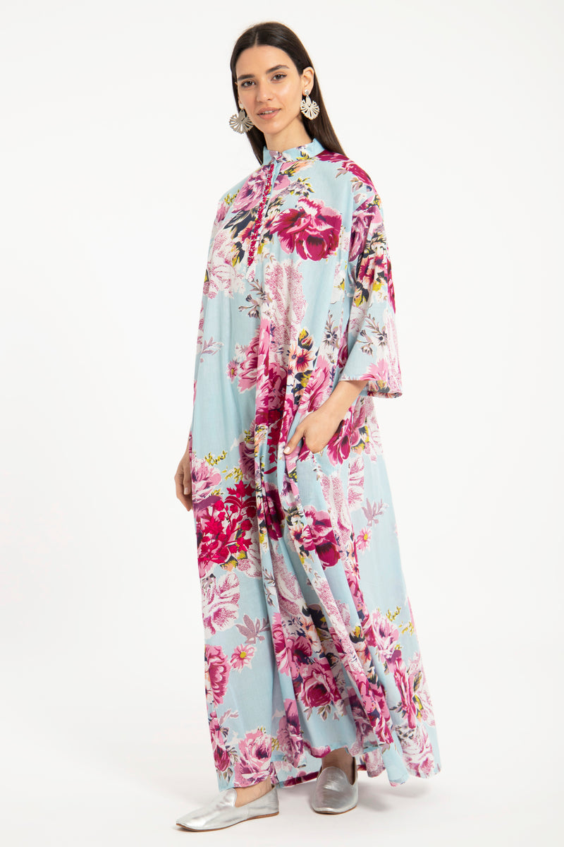 Dakka Cotton Embroidered Floral Jellaba