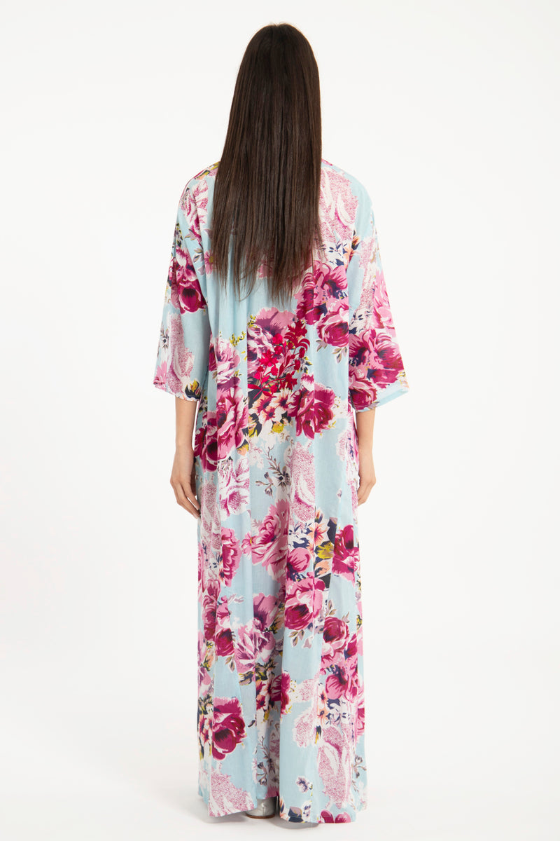 Dakka Cotton Embroidered Floral Jellaba