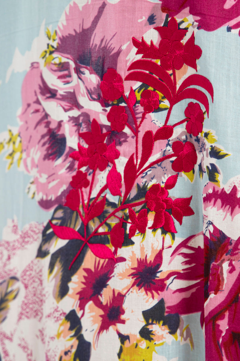Dakka Cotton Embroidered Floral Jellaba