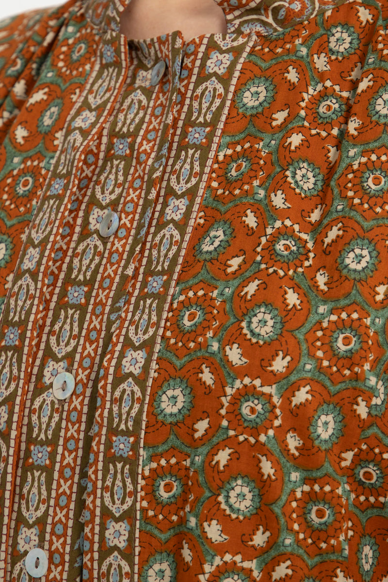 Ottoman Cotton Printed Dress