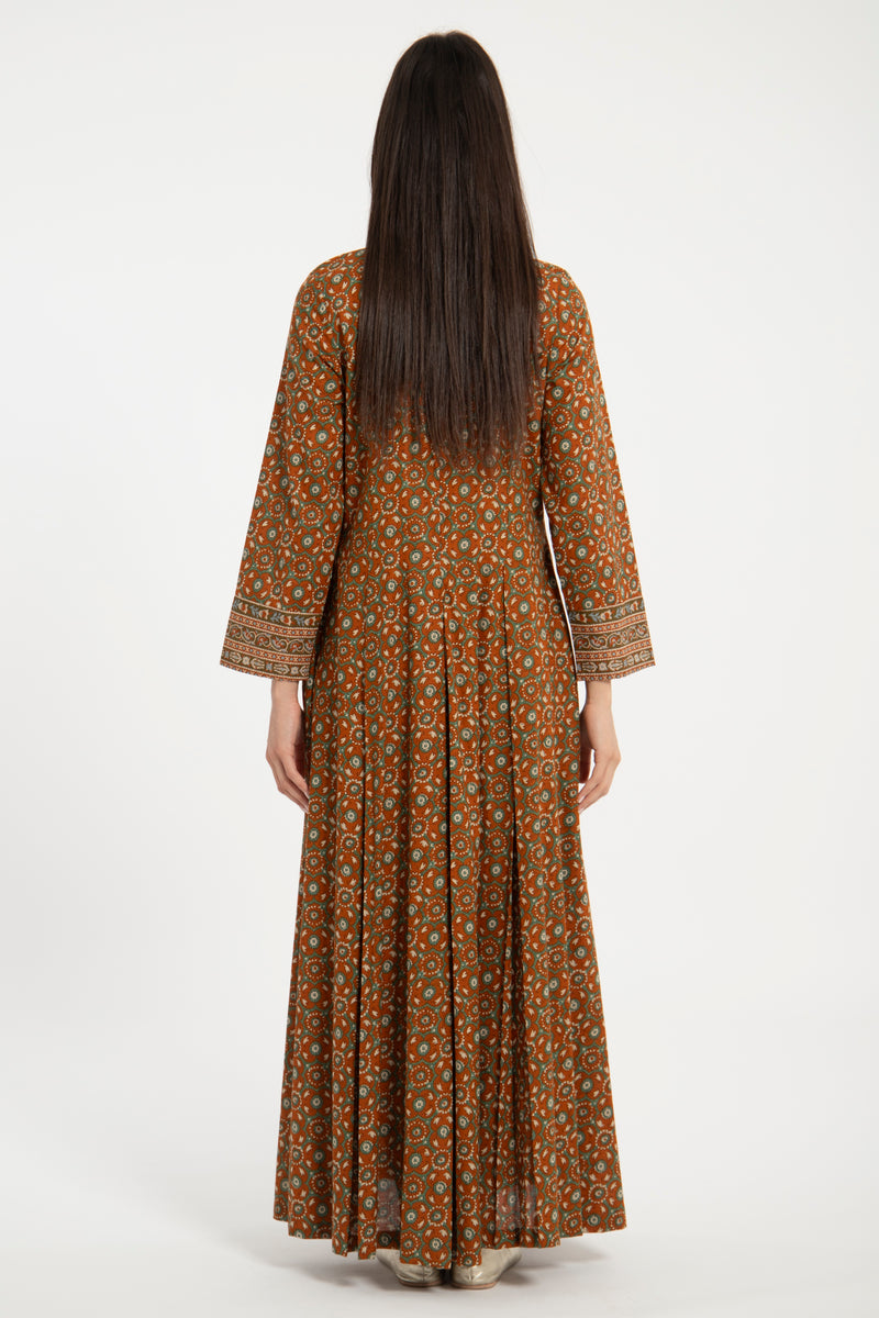 Ottoman Cotton Printed Dress
