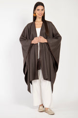 Loro Piana Wool Brown Poncho