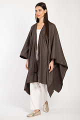 Loro Piana Wool Brown Poncho