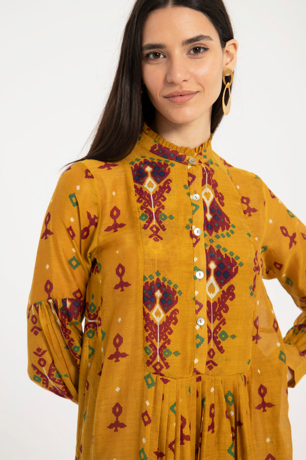 Katia Silk Mustard Dress