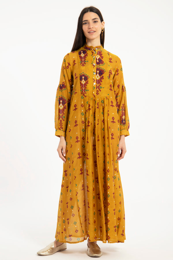 Katia Silk Mustard Dress