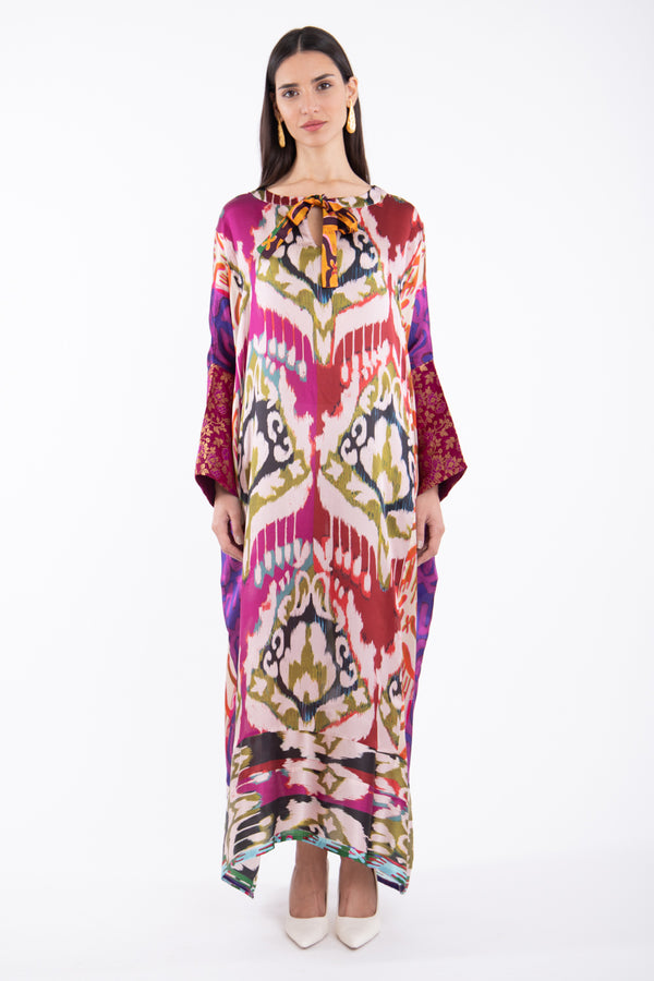 Fay Silk Multi Color Printed Dress