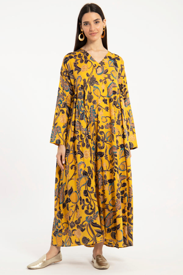 Zam Cotton Yellow Dress