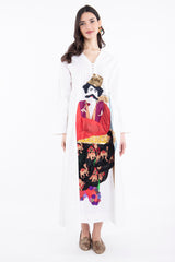 Monsieur Poterie Cotton Embroidered Dress