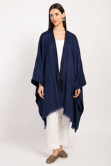 Loro Piana Cashmere Navy Poncho