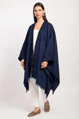 Loro Piana Cashmere Navy Poncho