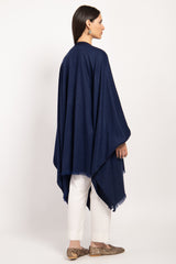 Loro Piana Cashmere Navy Poncho