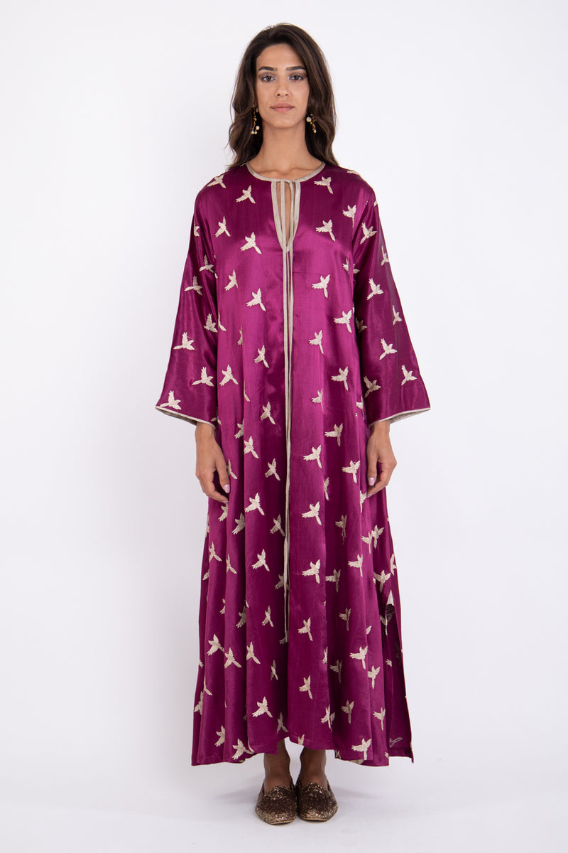 Youmna Silk Purple Dress