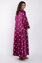 Youmna Silk Purple Dress
