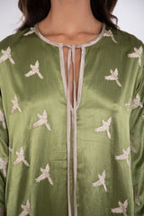 Youmna Silk Green Dress