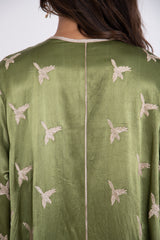 Youmna Silk Green Dress