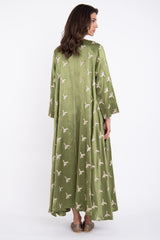 Youmna Silk Green Dress