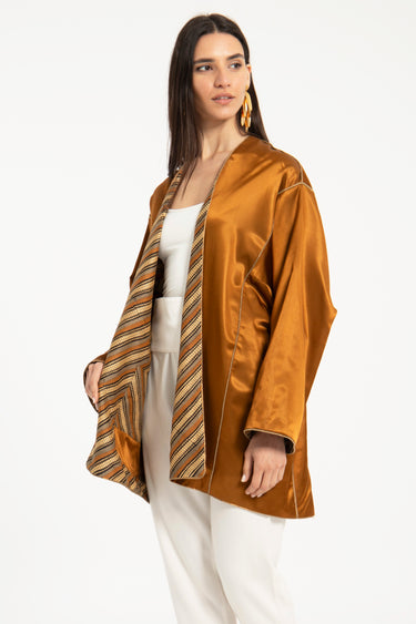Daraa Cotton Satin Kimono Jacket