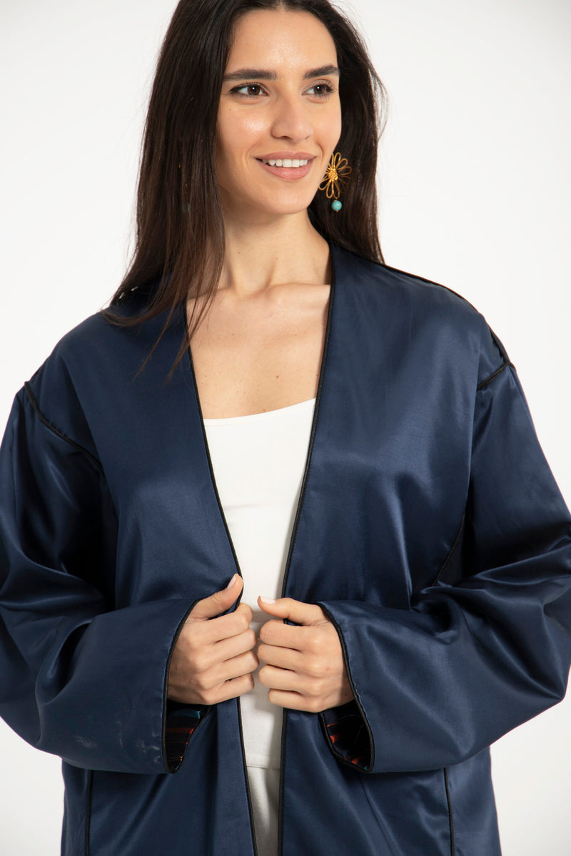 Daraa Cotton Satin Kimono Jacket