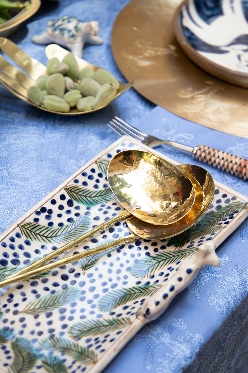 Brass Serving Spoons Set