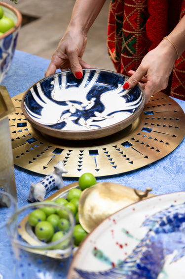 Mujj Brass Service Plate