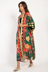 Yasma Silk Velvet Floral Abaya