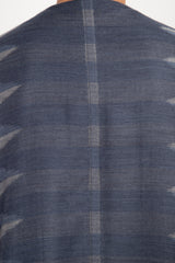 Foulard Wool Ikat Blue Abaya