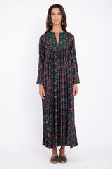 Farida Cotton Embroidered Fans Dress
