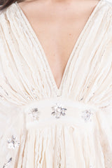 Farah Cotton Tareq White Dress