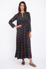 Farida Cotton Embroidered Fans Dress