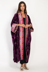 Yasma Velvet Purple Abaya