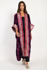 Yasma Velvet Purple Abaya