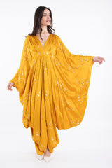 Farah Silk Gold Tareq Gold Dress