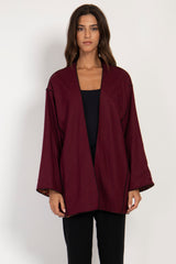 Darraa Wool Burgundy Jacket