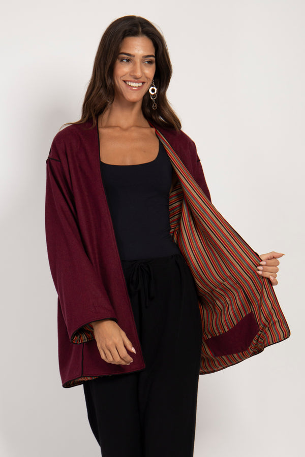 Darraa Wool Burgundy Jacket