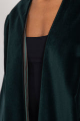 Darraa Cotton Velvet Emerald Jacket