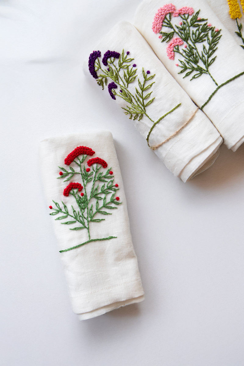 Cloth Dinner Embroidered Napkin