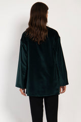 Darraa Cotton Velvet Emerald Jacket