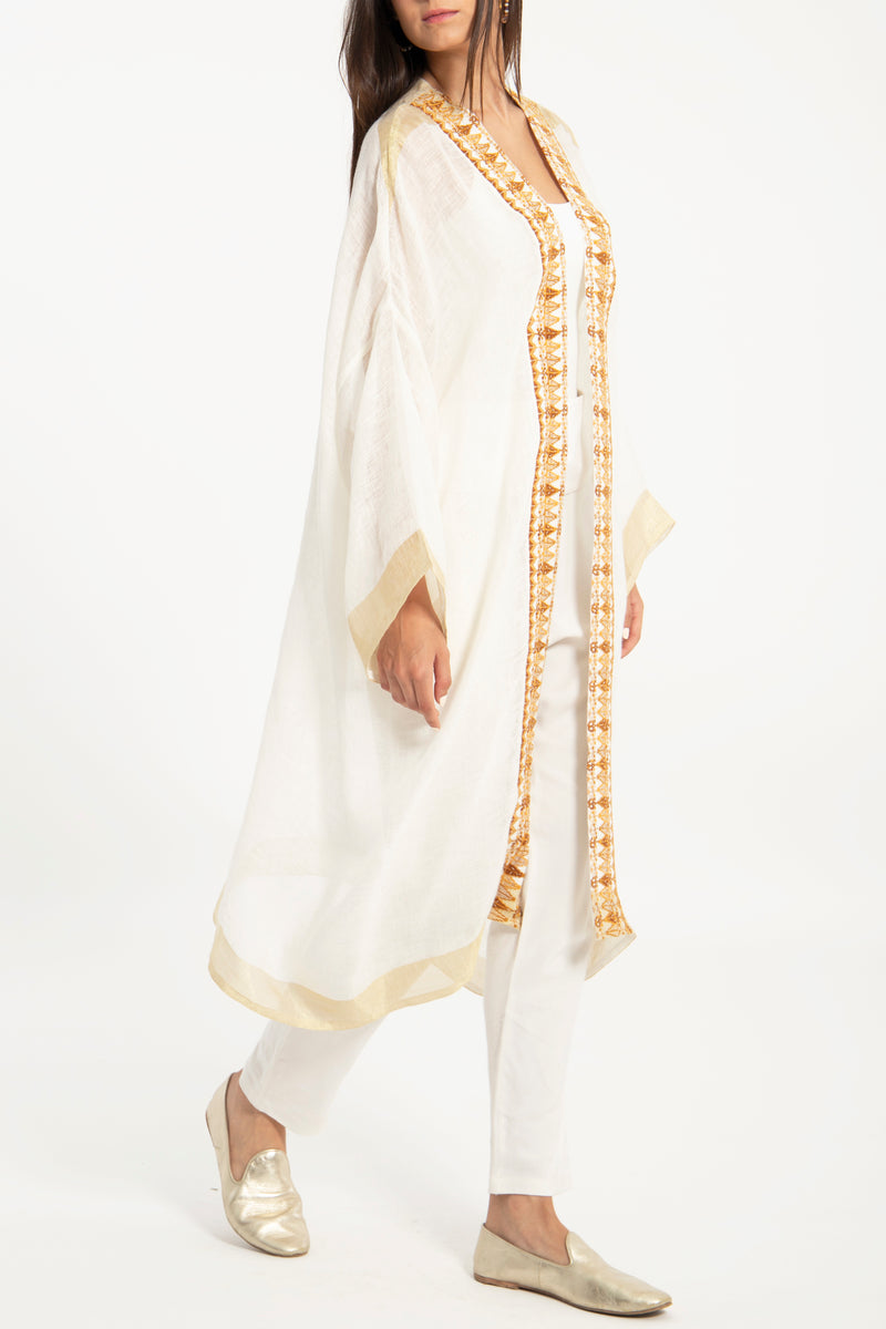 Orient 499 x Inaash Hand Stitched Gold Abaya