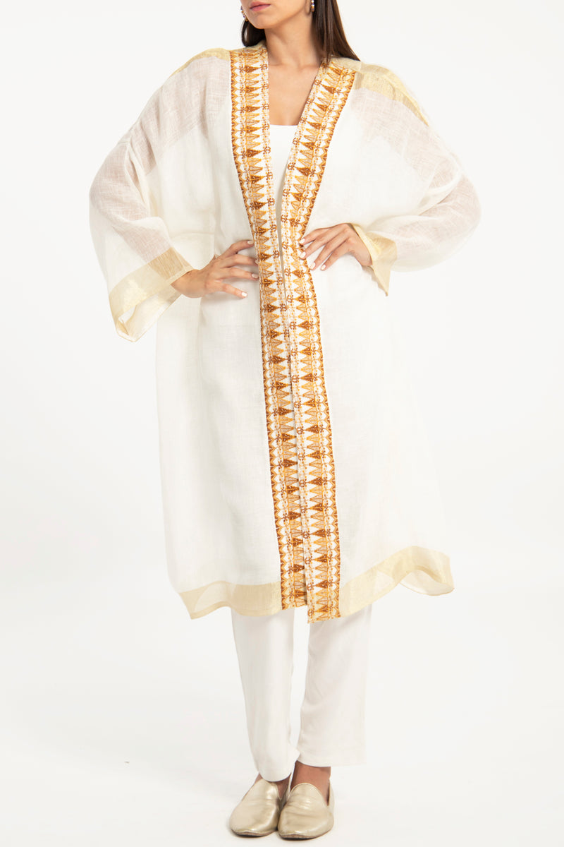 Orient 499 x Inaash Hand Stitched Gold Abaya