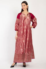 One-Of-A-Kind Rania Silk Cherry Dress