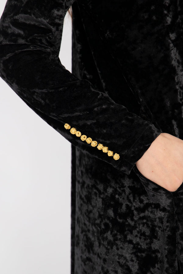 Gigi Velvet Black Dress