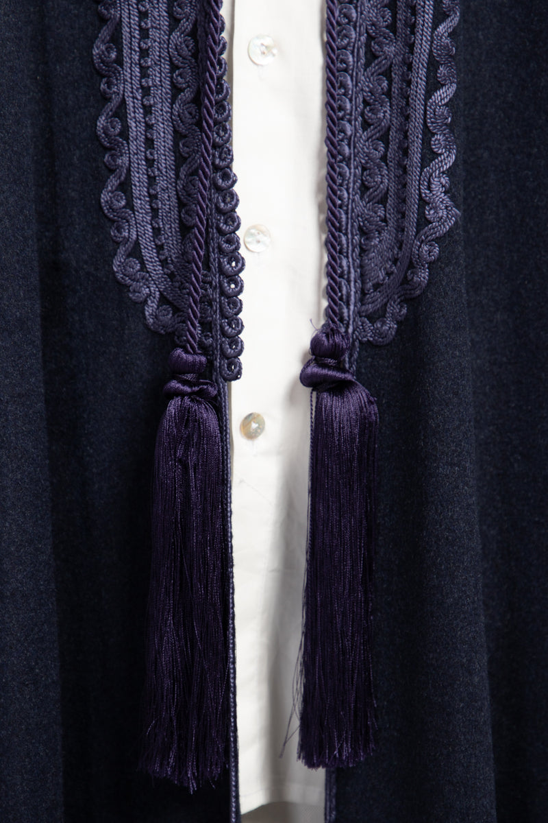 Loro Piana Cashmere Navy & Purple Abaya