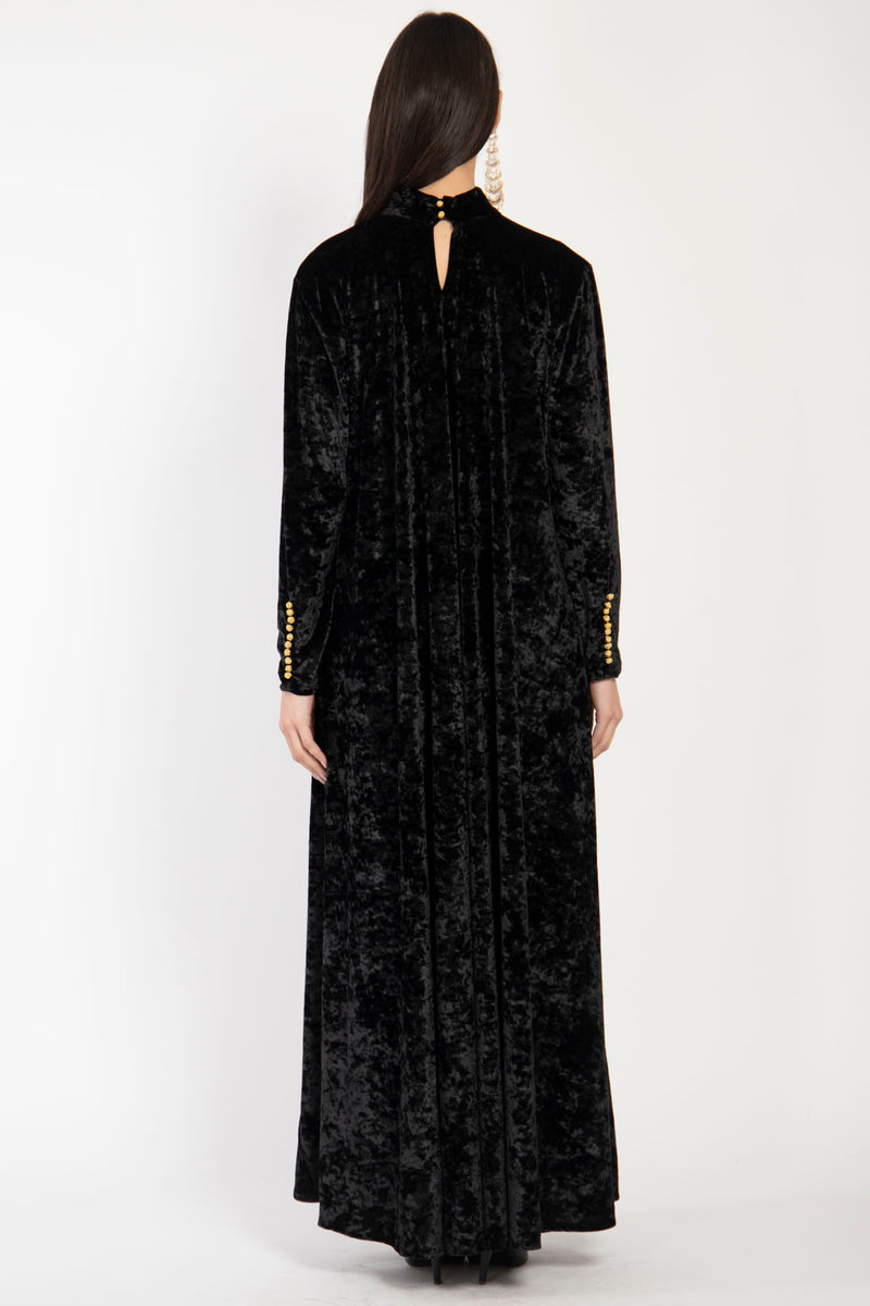 Gigi Velvet Black Dress